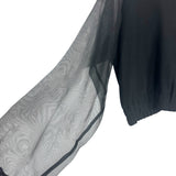 Emiliano Rinaldi Black Sheer Sleeve Jacket- Size ~S (no size tag, fits like S)