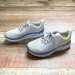 HOKA Grey/Neon Sneakers- Size 7 (see notes)