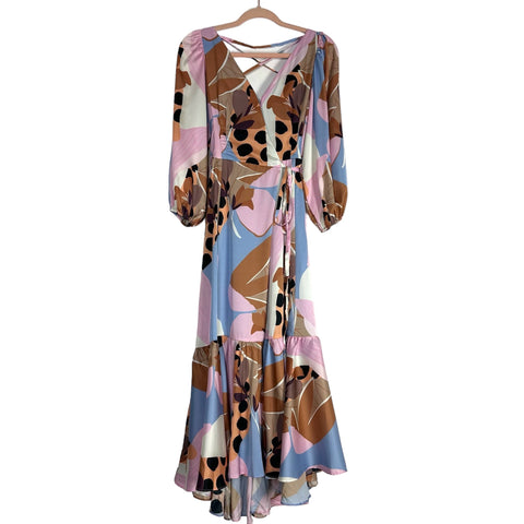 Hutch Floral Back Lace Up Wrap Dress NWT- Size S – The Saved Collection Hutch Floral Back Lace Up Wrap Dress NWT- Size S – The Saved Collection