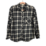 Nuuds Black/Cream Boyfriend Flannel - Size S