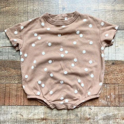 Quincy Mae Brown with White Stars Onesie- Size 6-12M (we have matching dress)