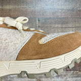 P448 Suede and Sherpa Sneakers- Size 37 (see notes)