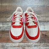 Pre-Owned Nike Air Force 1 Valentine's Day Sneakers- Size Boys 7Y (LIKE NEW, fit like W 8.5/9)