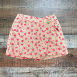 Zara Pink Denim with Pink Floral Print Skort- Size 3-4Y (see notes)