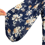 Abercrombie & Fitch Navy Floral Print Dress - Size XL