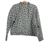 Pink Lily Grey Floral Hooded Sweatshirt- Size S (sold out online, we have matching sweatpants)