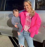 Buddy Love Pink Santa's Favorite Sweatshirt- Size L