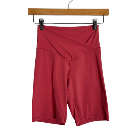 Aerie Salmon Cross Waist Biker Shorts - Size M