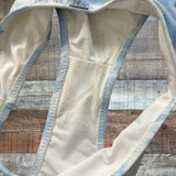 ELE SWIMS Blue and White Tie-Dye Bikini Bottoms- Size S (see notes)