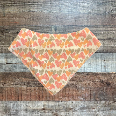 Baby Kiss Multi-Color Hearts Bandana Bib