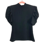 No Brand (Amazon) Black Puff Sleeve Mock Neck Top- Size M (sold out online)