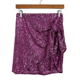 Show Me Your Mumu Pink Why Knot Sequin Skirt- Size S