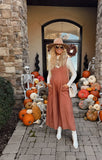 Millibon Rust Wide Leg Jumpsuit - Size M