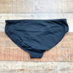 Albion Black Ribbed Bikini Bottoms- Size S (we have matching top)