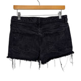 Universal Thread Black Frayed Hem High Rise Shortie Jean Shorts- Size 10/30