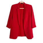 Express Red Shoulder Padded Blazer- Size S