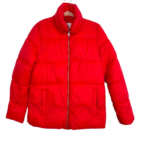 Old Navy Red Puffer Jacket - Size M