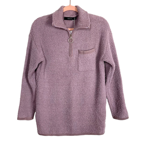 Zesica Purple Quarter Zip Pullover NWT- Size S
