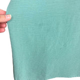 La Miel Dark Mint Green with Pocket V-Neck Top- Size M (see notes)