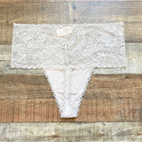 Aerie Beige Lace Thong NWT- Size XL (we have matching bra)