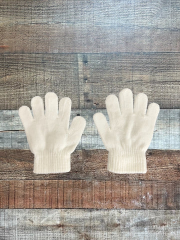 No Brand White Kids Gloves - Size ~XS (No Size Tag, Fit Like A XS)