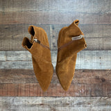 Steve Madden Julina Chestnut Leather Booties- Size 8.5 (see notes)