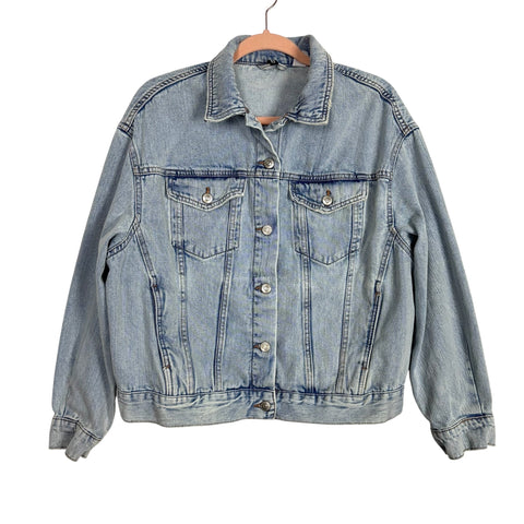Divided H&M Light Wash Denim Jacket - Size S (See Notes)