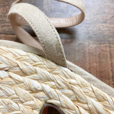 Scoop Raffia Suede Ankle Strap Platform Sandals- Size 7.5 (see notes, sold out online)