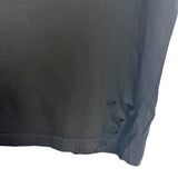 Lulusimonstudio Black Pairs Well with Champagne Distressed Tee- Size S