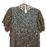 Ivy City Co Metallic Sequin Bedazzle Dress NWT - Size L (Sold Out Online!)