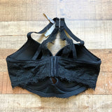 Aerie Black Lace Padded Underwire Plunge Bra NWT- Size 34DD