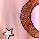Aura Multi-Color Print with Stars High Neck Maxi Dress- Size S (see notes)