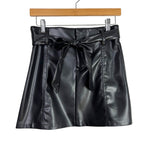 Vestique Black Faux Leather Caroline Skirt NWT- Size S