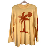 Midnight Rider x Free People Golden Yellow Palmetto Long Sleeve Tee- Size L (see notes)