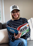 FRAME Navy and White Striped Sweatshirt- Size XS (sold out online)
