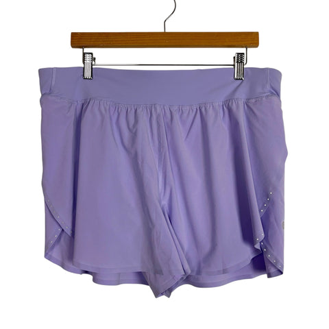 Lululemon Purple Fast and Free High Rise Classic Running Shorts NWT- Size 14
