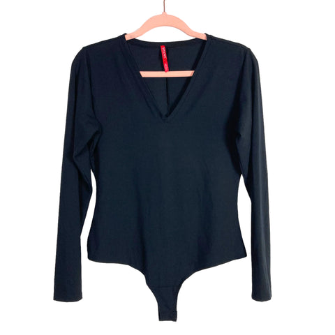 SPANX Black Long Sleeve Bodysuit- Size XL