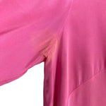 Tibi Pink Satin Exposed Back Zipper Sleeve Dress- Size 12 (see notes)