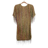 Nasty Gal Tassel Beaded Mini Shift Dress NWT - Size US 6