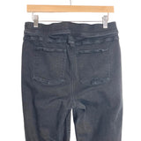 Spanx Black Distressed Frayed Hem Jeans- Size XL (Inseam 27”)