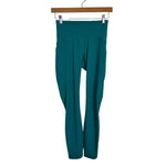 Lululemon Teal Side Mesh Panel Leggings - Size 4 (Inseam 25")