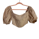 Showpo. Estella Top-Puff Sleeve Corset Bustier NWT- Size 4
