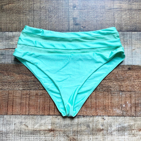 Lovers + Friends Neon Green Mesh High Rise Bikini Bottoms- Size S (we have matching top)