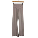 Offline by Aerie Beige Crossover Waist Flare Leggings- Size L (see notes, Inseam 32.5”)