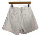 MISSGUIDED White Jean Shorts- Size 2 (see notes)
