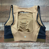 Lululemon Brown, Black, and Olive Cutout Sports Bra- Size 12