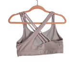 Athleta Light Purple One Triple Strand Strap Sports Bra- Size L