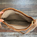 Telena Brown Zipper Closure Handbag (NEW IN DUST COVER)