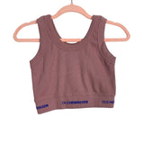 Ole Henriksen Mauve Ribbed Cropped Tank- Size XL
