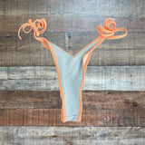 Zaful Baby Blue/Peach Bikini Set NWT - Size S/US 4
